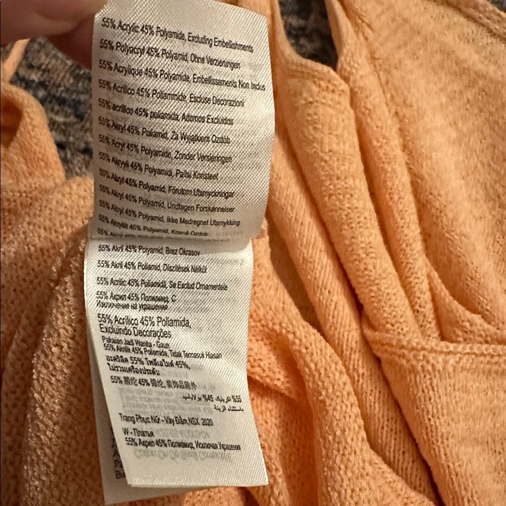 Cotton On Peach Knit Dress/Coverup, L - Picture 10 of 12